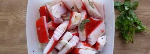 маринованные крабовые палочки. Шаг 8