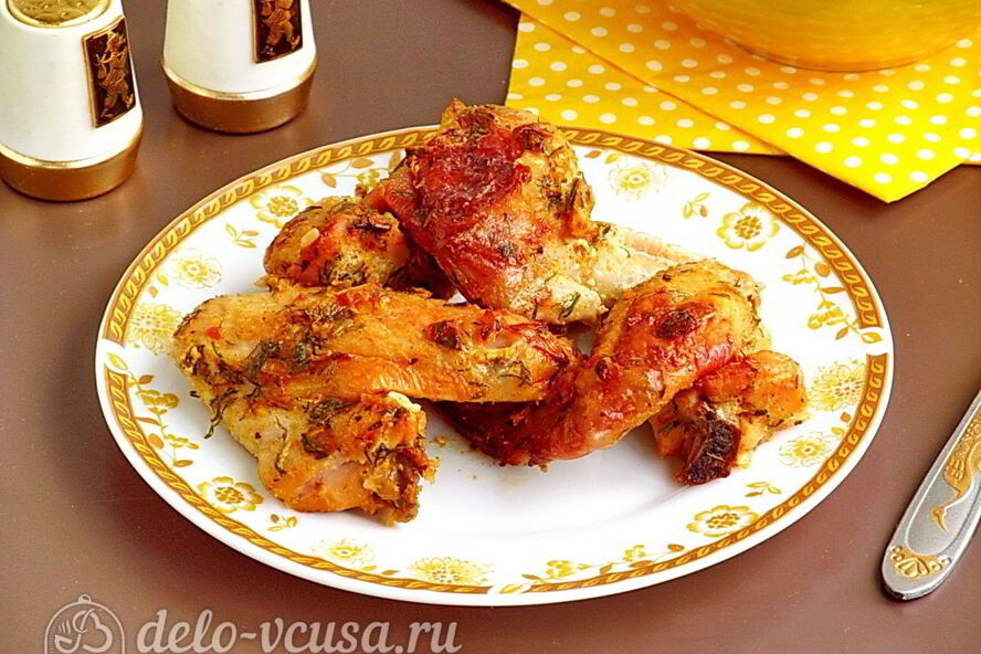 Рецепт маринованные крылышки, запеченные в духовке