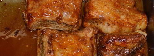 маринованные свиные ребрышки в медово-соевом соусе. Шаг 7