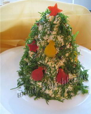 Новогодняя закуска Елочка