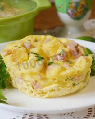 Быстрый омлет в микроволновке