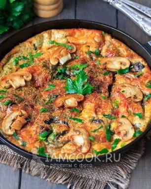 Фриттата с грибами
