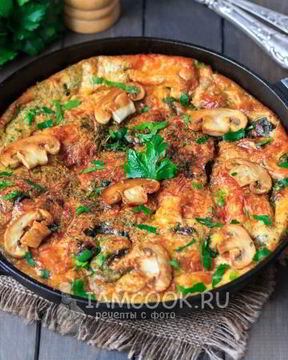 Фриттата с грибами