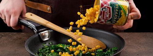 фриттата с кукурузой и шпинатом. Шаг 3