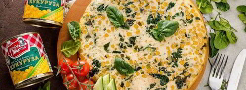 фриттата с кукурузой и шпинатом. Шаг 6