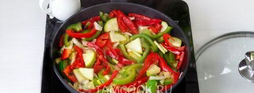 фриттата с овощами. Шаг 5