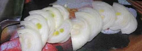 фриттата с зеленым горошком, ветчиной и луком. Шаг 18