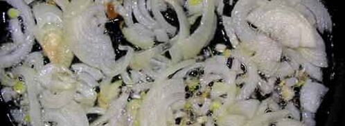 фриттата с зеленым горошком, ветчиной и луком. Шаг 24