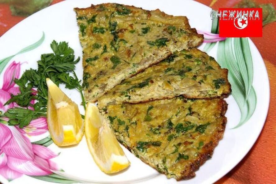 Рецепт маакуда — тунисский омлет с баклажаном