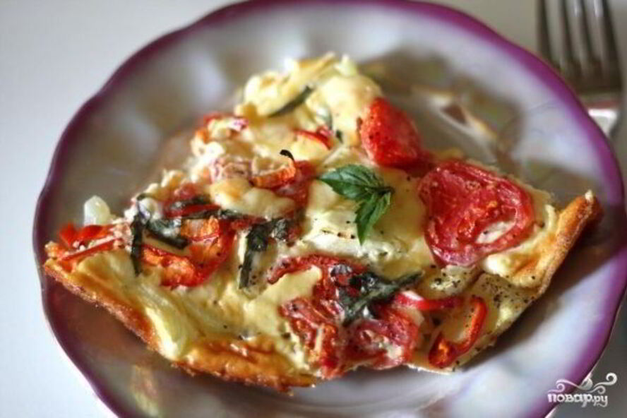 Рецепт омлет из кабачков в духовке