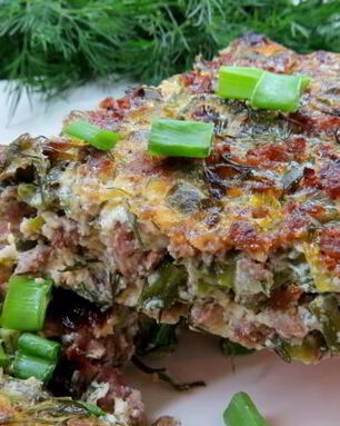 Омлет с фаршем по-арабски