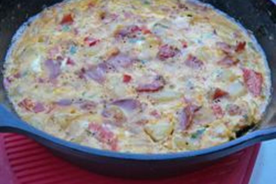 Рецепт омлет с грибами в духовке