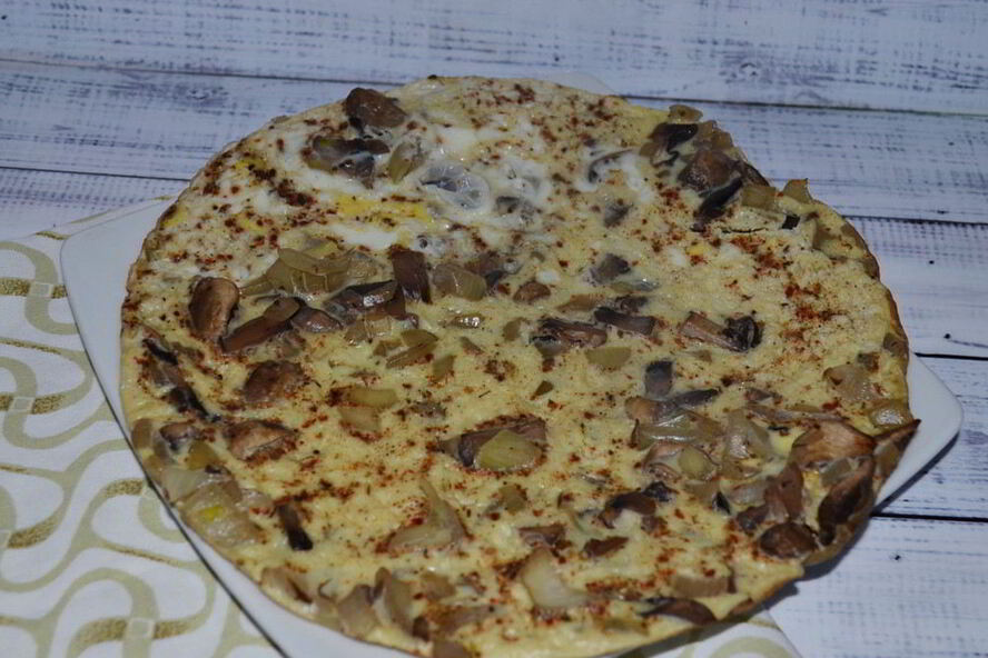 Рецепт омлет с грибами