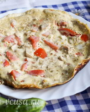 Омлет с курицей