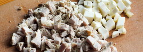 омлет с курицей. Шаг 2