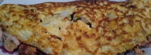 омлет с лососем. Шаг 7