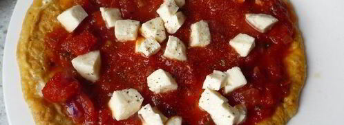 омлет с помидорами и моцареллой. Шаг 4