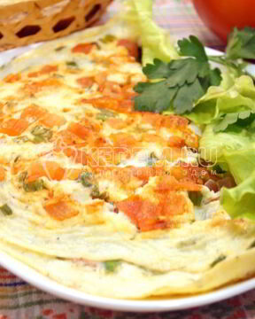 Омлет с помидорами Неаполитанский