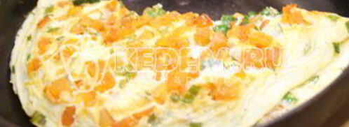 омлет с помидорами неаполитанский. Шаг 7