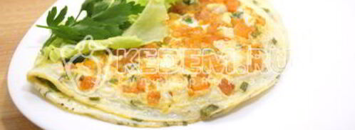 омлет с помидорами неаполитанский. Шаг 8