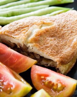 Омлет с шампиньонами