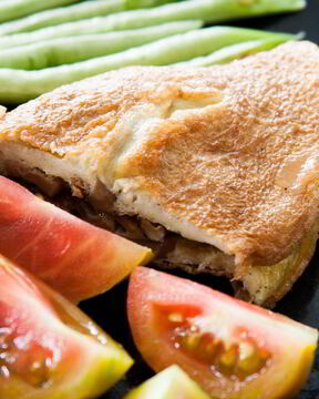 Омлет с шампиньонами