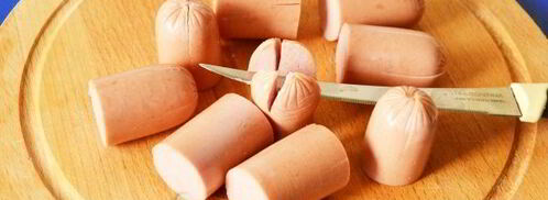 омлет с сосисками в мультиварке. Шаг 5