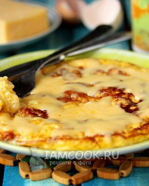 Омлет с сыром на молоке