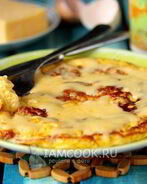 Омлет с сыром на молоке