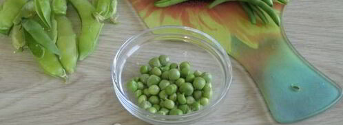 омлет с зеленым горошком и стручковой фасолью. Шаг 4