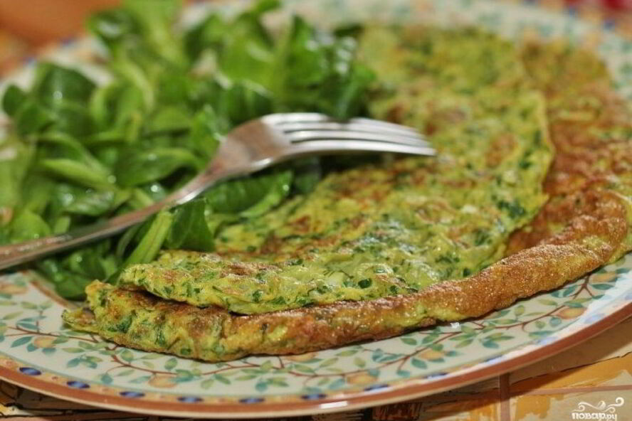 Рецепт омлет со щавелем в мультиварке