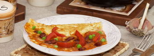 омлет в мексиканском стиле. Шаг 6