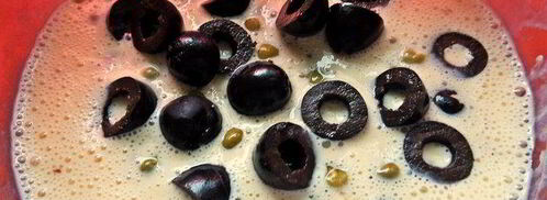 омлеты с гречкой и маслинами. Шаг 4