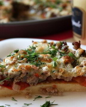 Пицца-омлет Болоньезе