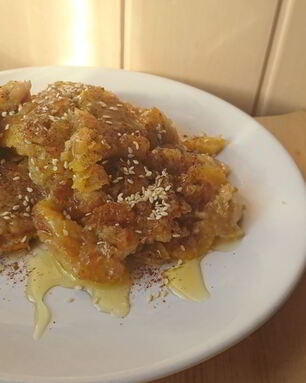 Сладкий омлет с яблоком