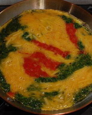 Трехцветный омлет