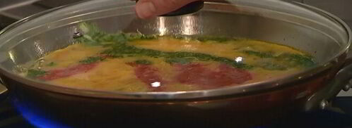 трехцветный омлет. Шаг 12