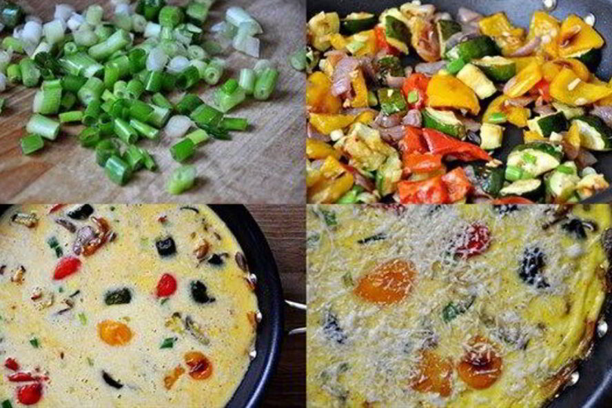 Рецепт запеченный овощной омлет