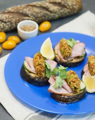 Овощная закуска с ветчиной