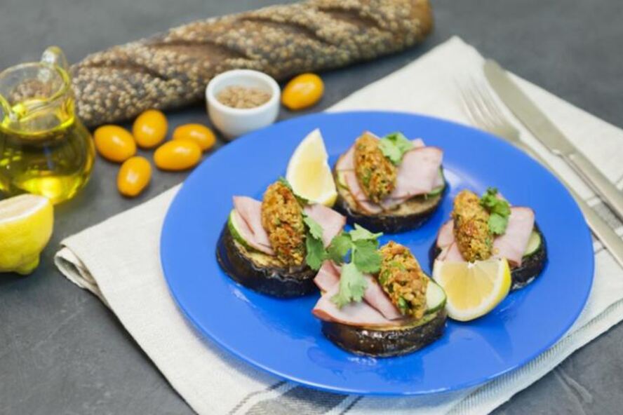 Рецепт овощная закуска с ветчиной