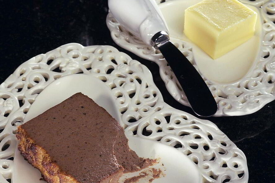 Рецепт паштет из говяжьей печени с коньяком