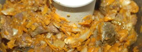 паштет из говяжьей печени с овощами. Шаг 3