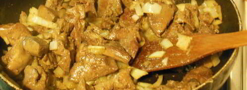 паштет из индюшиной печени с орехами и виноградом. Шаг 3