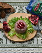 Паштет из красной фасоли с гранатом