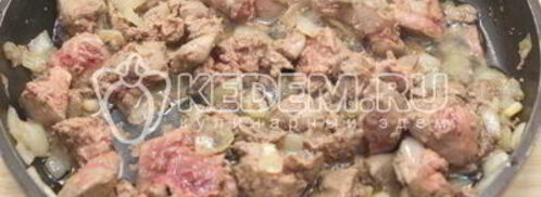 паштет из куриной печени праздничный. Шаг 4