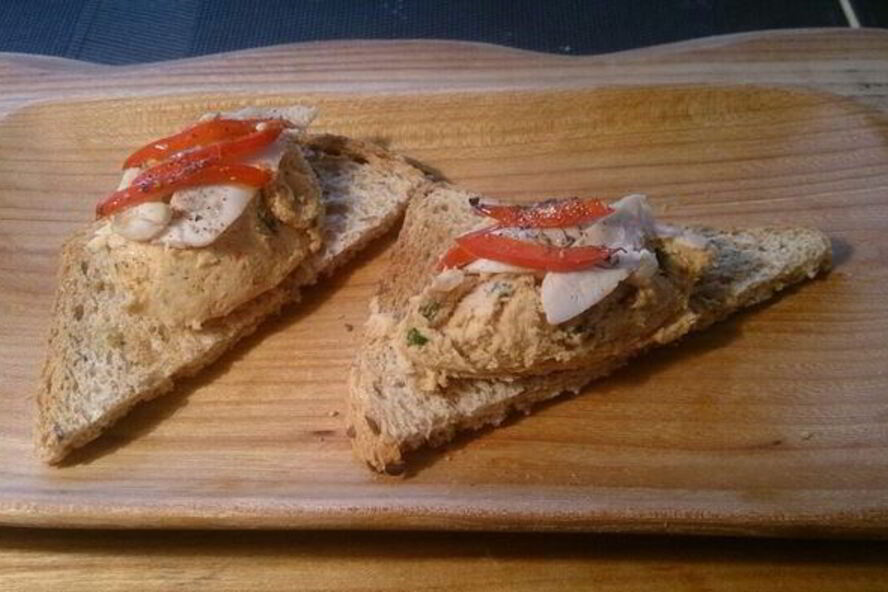 Рецепт паштет из курицы с голубым сыром, инжиром и орехами