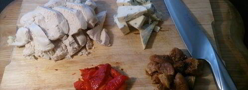 паштет из курицы с голубым сыром, инжиром и орехами. Шаг 2