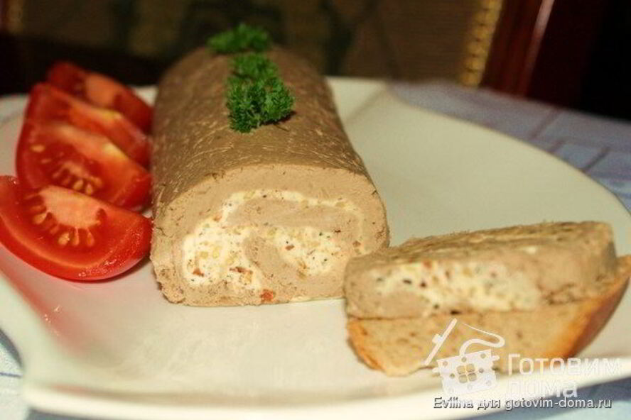 Рецепт паштет из печени с маслом и орехами