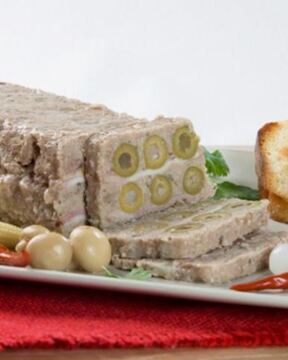 Паштет из свинины с оливками