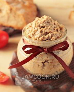 Паштет из вареной говяжьей печени